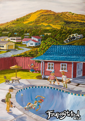 Hoodlum Pool Party - 11x14