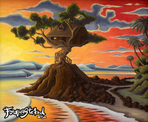 Sunset Treehouse - 11x14