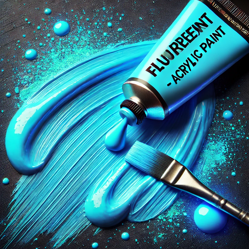 Fluorescent Blue - Acrylic Paint