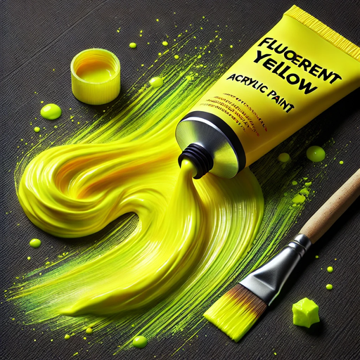 Fluorescent Yellow - Acrylic Paint