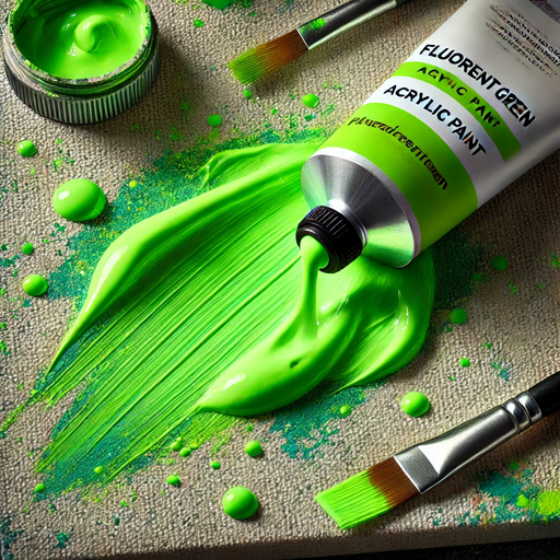 Fluorescent Green - Acrylic Paint
