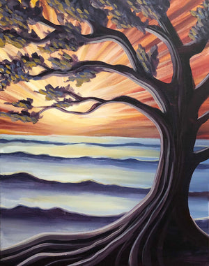Tree by the Sea - Paint Party -- Saturday November 9th,  6pm - 8:30pm - With Chris Pedersen