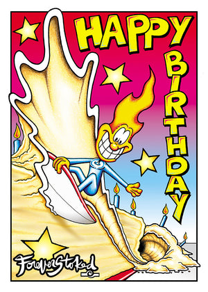 Surfin Candle - CARD